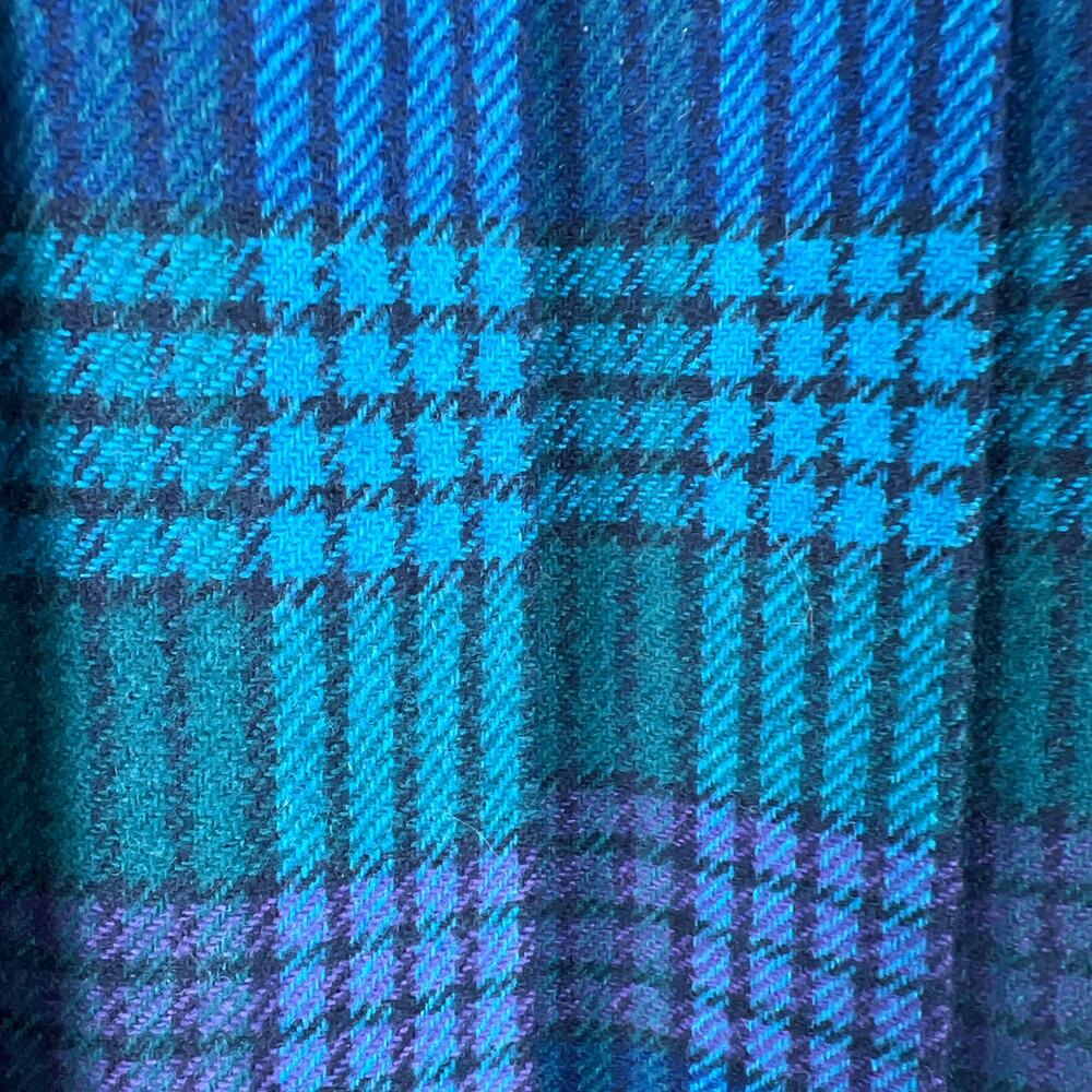 Pendleton 100% Vintage Wool Plaid Skirt Size 10 TALL - Picture 3 of 7